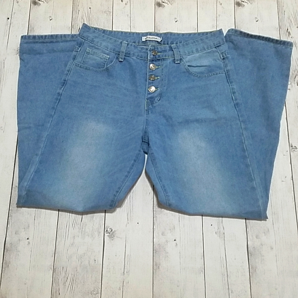 Misslook Large womens Jeans light wash color